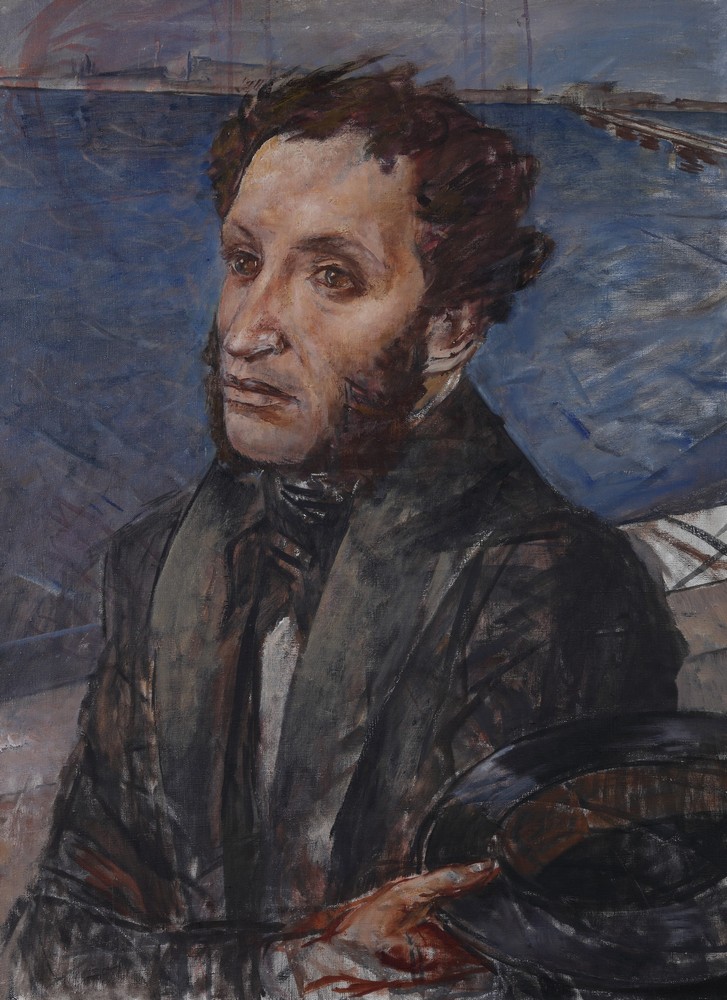 К.С. Петров-Водкин Портрет А.С. Пушкина. 1934 Холст, масло К.С. Петров-Водкин Портрет А.С. Пушкина. 1934 Холст, масло
