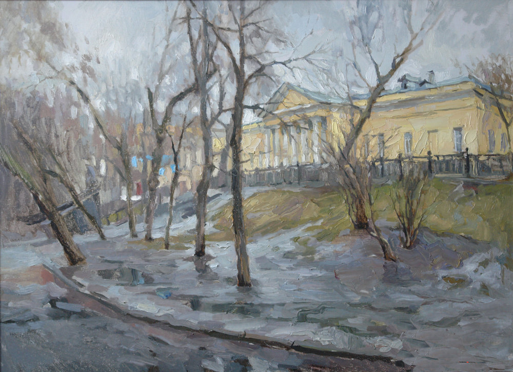 Гоголевский бульвар. Холст, масло, 2008 г. Гоголевский бульвар. Холст, масло, 2008 г.