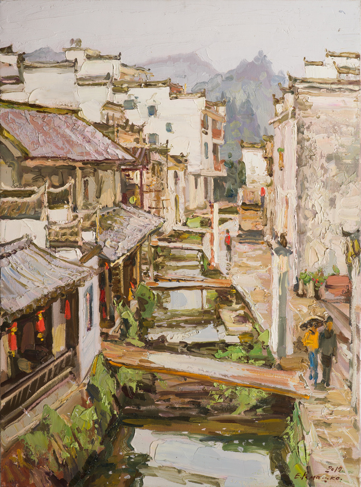 Ромашко Евгений Уюань. Дождик моросит холст, масло, 2019г. Ромашко Евгений Уюань. Дождик моросит холст, масло, 2019г.