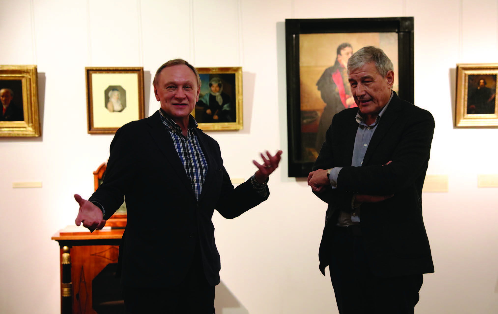 Директор ГМП Евгений Богатырев и генеральный директор Государственного музея Л. Н. Толстого Сергей Архангелов Директор ГМП Евгений Богатырев и генеральный директор Государственного музея Л. Н. Толстого Сергей Архангелов