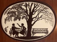 Иванов Ю.В. Эскиз к кинофильму. Пушкин и Пущин в Царскосельском парке. 1981