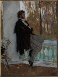 В.А. Прибыловский Портрет А.С. Пушкина в Болдино.1958 Холст, масло