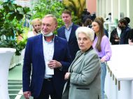 Директор ГМП Евгений Богатырев и президент Фонда А. И. Солженицына Наталья Солженицына