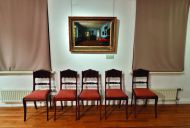 Фрагменты экспозиции выставки «Интерьер XIX–XX веков из собрания Государственного музея А. С. Пушкина. Живопись, графика, фотография»